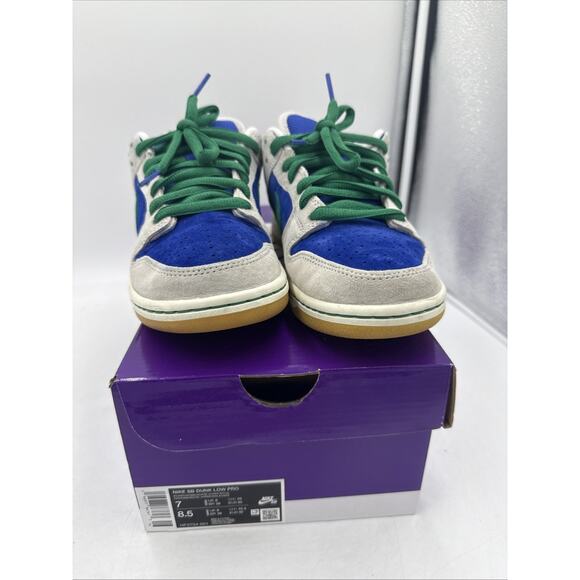 Size 7 - Nike Dunk Pro SB Low Hyper Royal Malachite - Picture 1 of 9